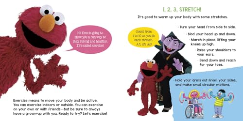 1, 2, 3, Exercise with Me! Fun Exercises with Elmo (Sesame Street) (Sesame Street Wellness) - 6562