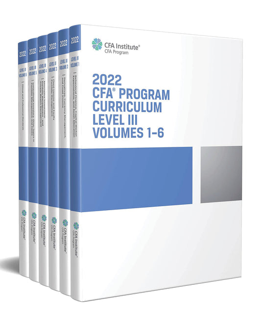 2022 CFA Program Curriculum Level III Box Set - 1176