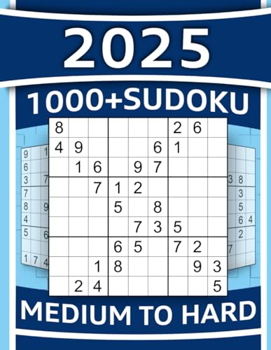 1000+ Sudoku Puzzles for Adults: Medium to Hard Sudoku Puzzles with Detailed Step-by-step Solutions and Hints When You Get Stuck (SENIORTASSE PUZZLE MASTERY) - 1276